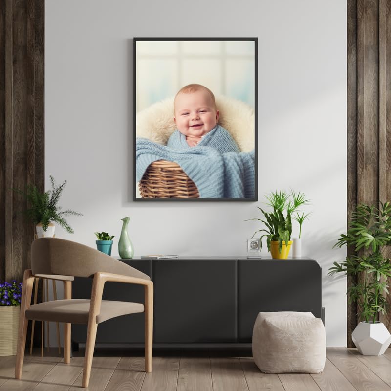 A4 Black Kids Memory Keeper Frame | Wooden Wall Mount Picture Frame